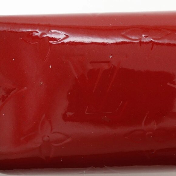 LOUIS VUITTON Pochette Cosmetic Pouch M90009 Rose Andian Red Monogram Vern... - Picture 9 of 12